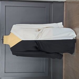 Elegant Black and White Women's Dress